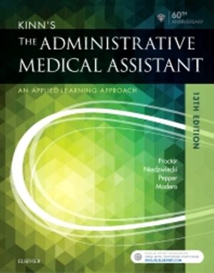 The Administrative Medical Assistant 13th Edition Proctor TEST BANK