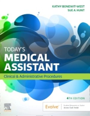 Today's Medical Assistant 4th Edition Bonewit-West Hunt TEST BANK