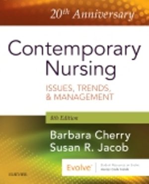 Contemporary Nursing 8th Edition Cherry TEST BANK