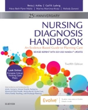 Nursing Diagnosis Handbook 12th Edition Ackley CASE STUDY ANSWER KEY