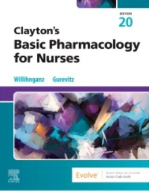 Basic Pharmacology for Nurses 20th Edition Willihnganz TEST BANK