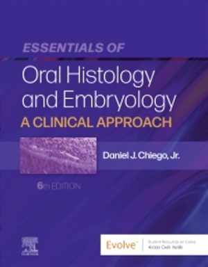 Essentials of Oral Histology and Embryology 6th Edition Chiego TEST BANK