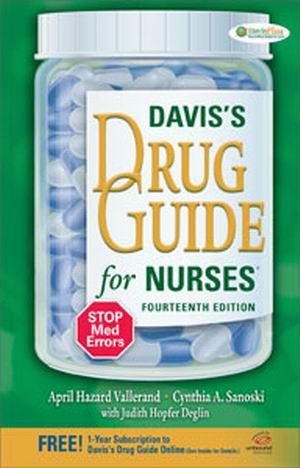 DRUG GUIDE FOR NURSES 14th Edition Vallerand TEST BANK