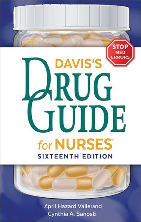 Drug Guide for Nurses 16th Edition Vallerand TEST BANK