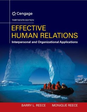 Effective Human Relations 13th Edition Reece TEST BANK