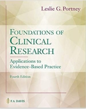 Foundations of Clinical Research 4th Edition Portney TEST BANK